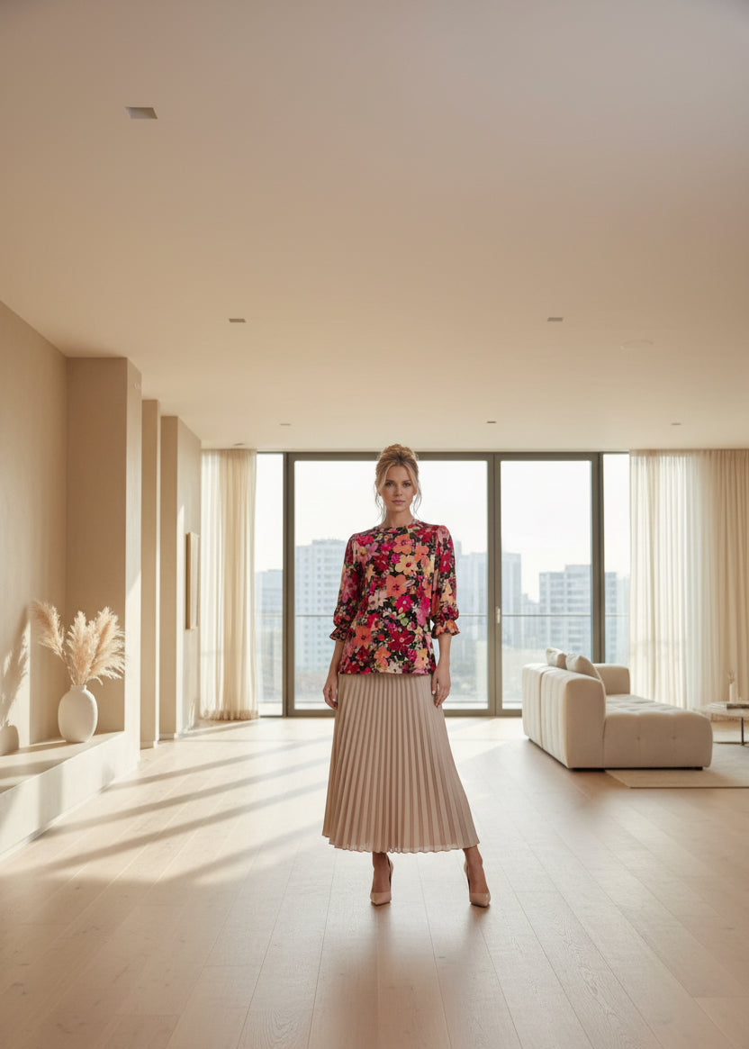 Floral top-plus