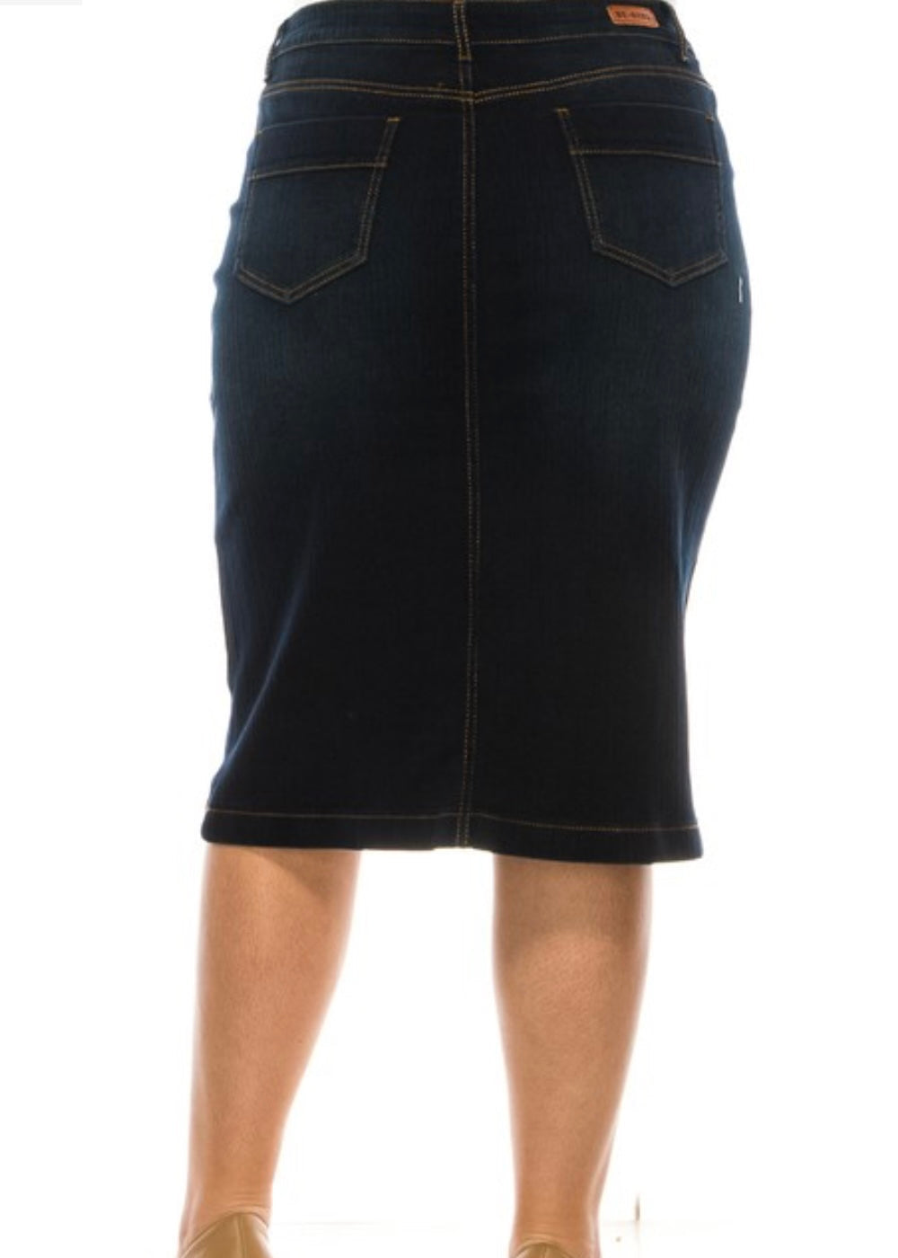 Jean skirt- plus