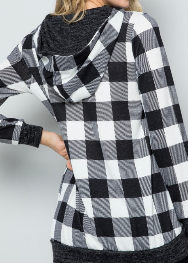 Plaid hoody