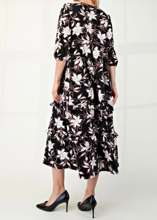 Black Floral Dress