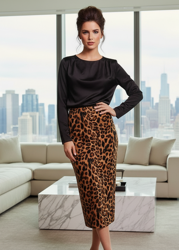 Leopard skirt