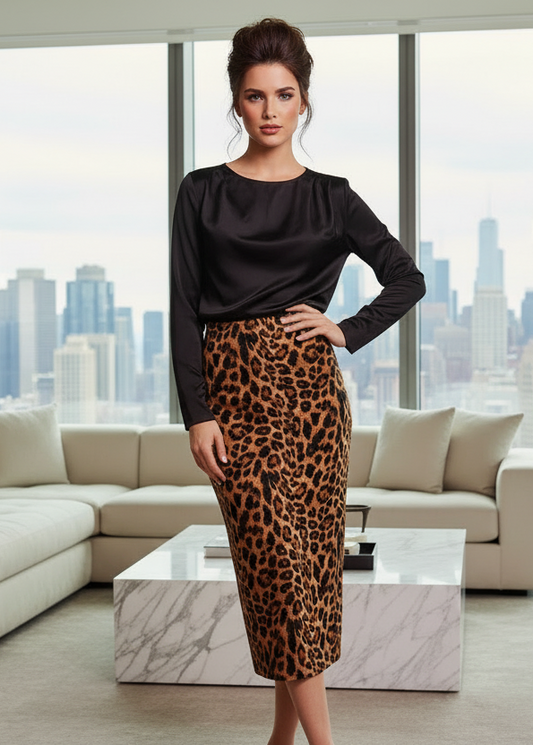 Leopard skirt