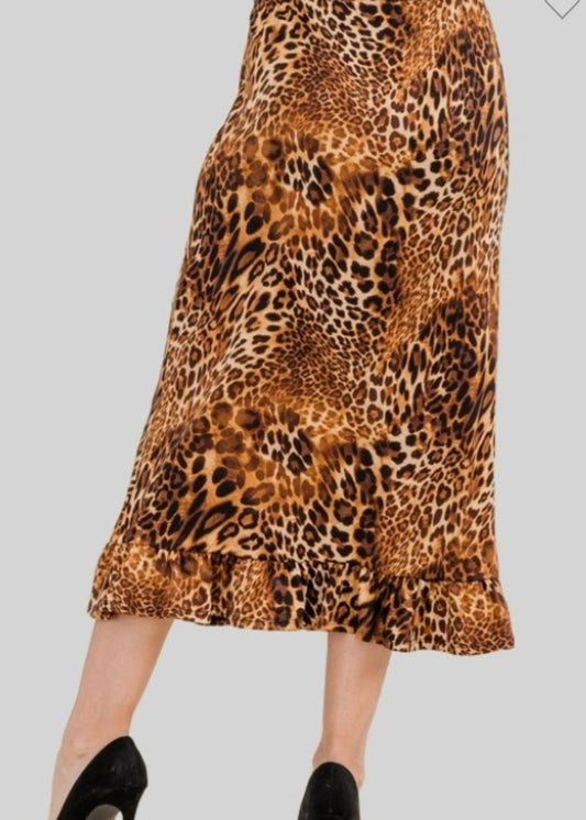 Leopard skirt