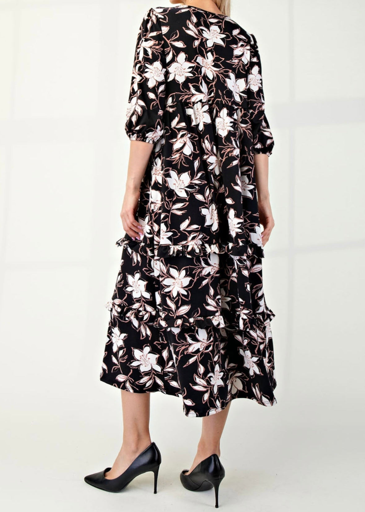 Black Floral Dress