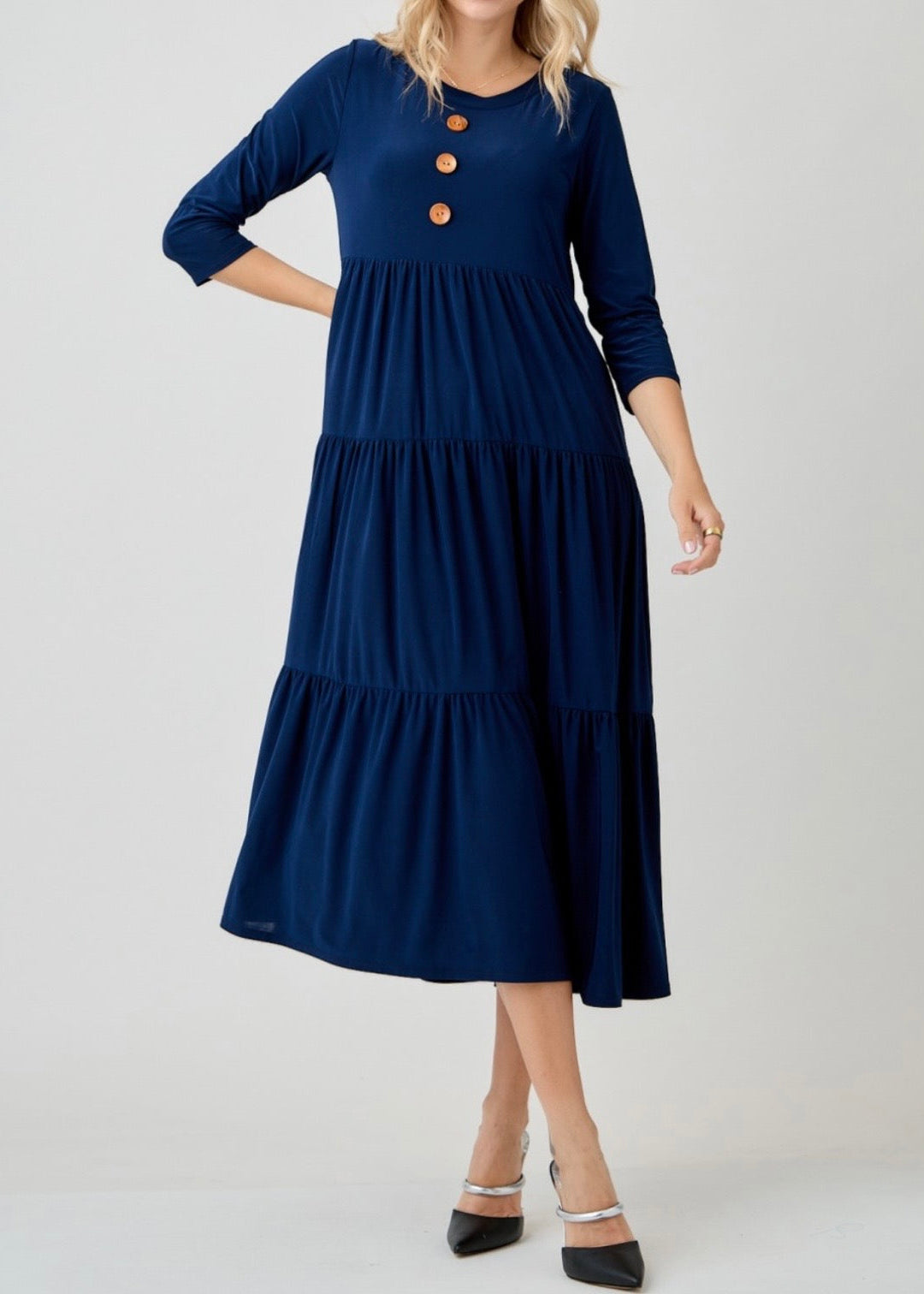 Navy Dress-Plus