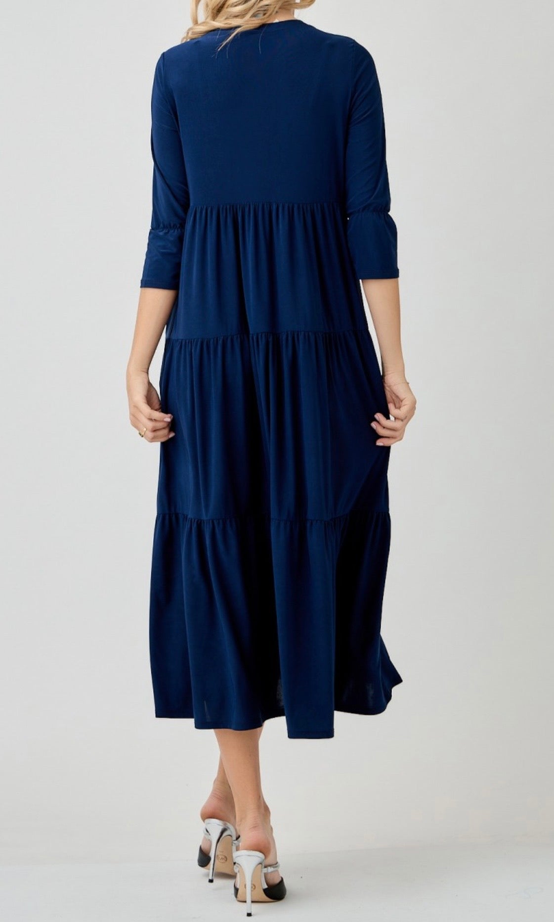 Navy Dress-Plus